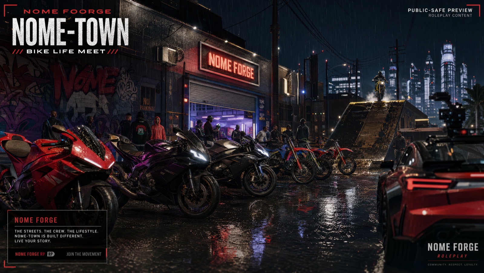 NOME bike-life meet and stunt lane preview