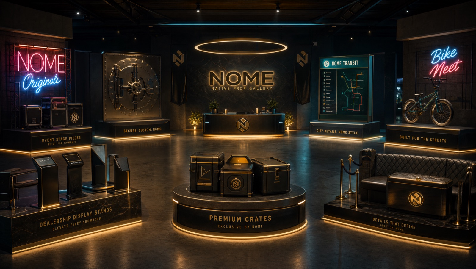 NOME native prop gallery showroom preview